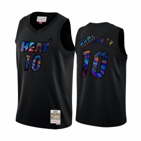 Dres Miami Heat Tim Hardaway 10 Iridescent HWC Collection Swingman